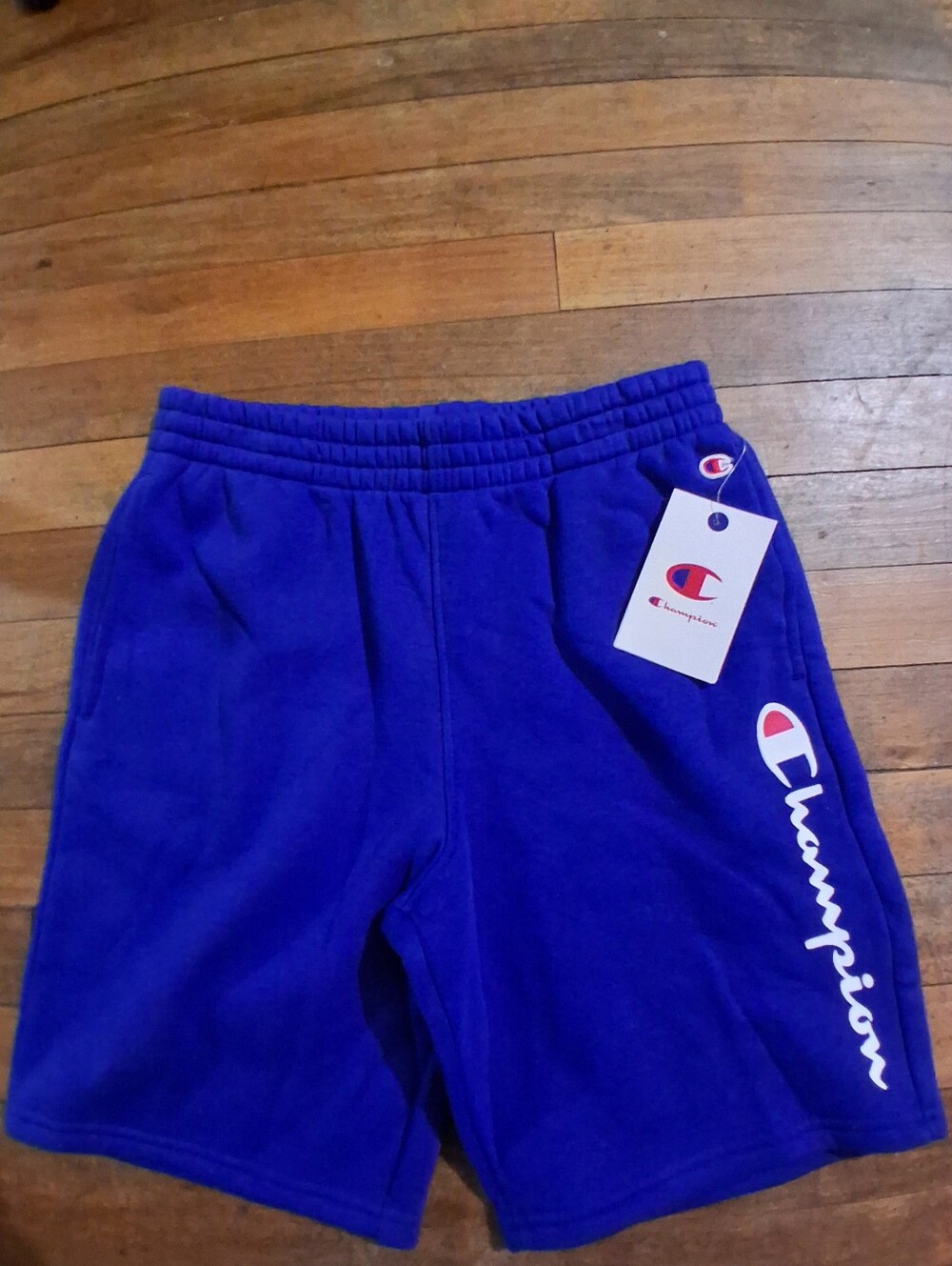Champion Kids Cobalt Blue Logo Fleece Shorts